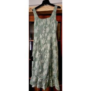 Lulus, women's sage green medium sleeveless midi dress size medium